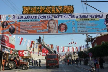 Erzin narenciye festivaline hazır