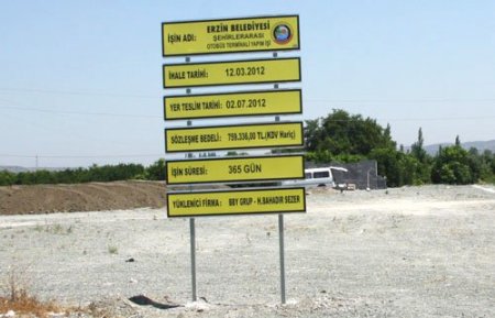 Erzin Şehirlerarası Otobüs Terminalinin İnşaat Çalışmaları Başladı