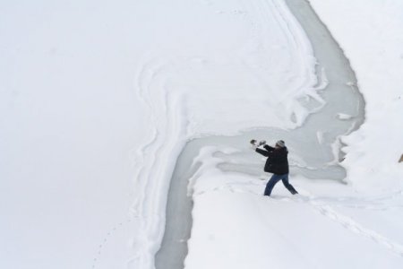 Erzincan Baraj Gölü dondu