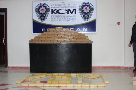 Erzincan’da 69 kilo eroin ele geçirildi