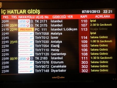 Esenboğa'dan İstanbul ve Malatya'ya uçuşlar iptal edildi