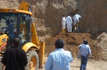 Eski askeri alanda insan kafatasları bulundu