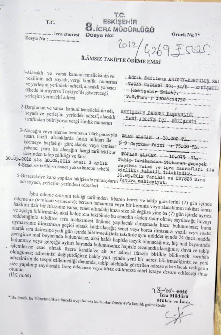 Eskişehir Barosu için başlatılan icra takibi Türkiye Barolar Birliği’ne uzandı