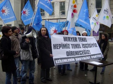 Esp'liler Tekel İşçilerine Destek İçin İmza Kampanyası Başlattı