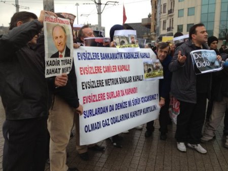 Evsizlerden 'Sarai Sierra' eylemi