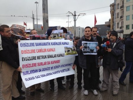 Evsizlerden 'Sarai Sierra' eylemi