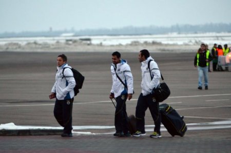 Fenerbahçe, özel uçakla Belarus'a geldi