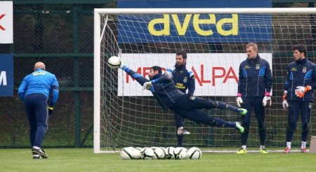 Fenerbahçe'de neşeli idman