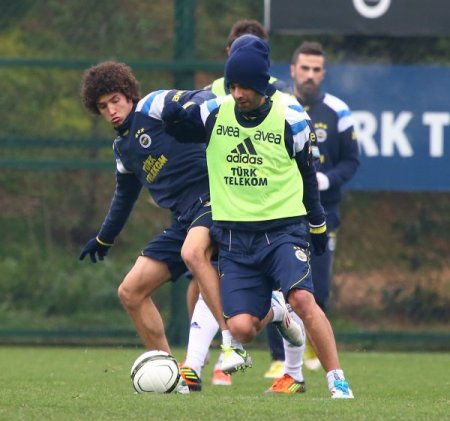 Fenerbahçe'de neşeli idman