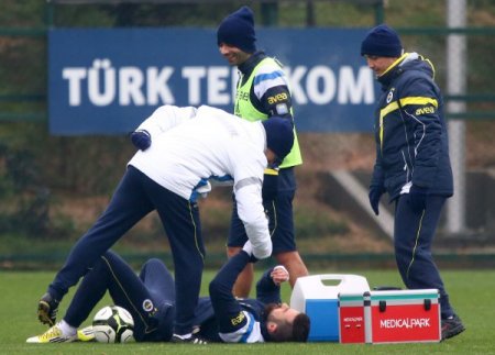 Fenerbahçe'de neşeli idman