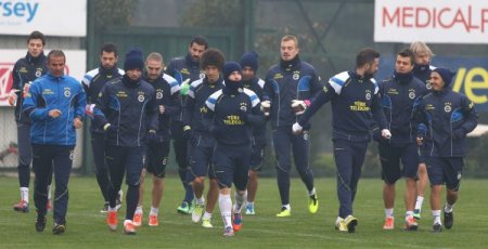 Fenerbahçe'de neşeli idman