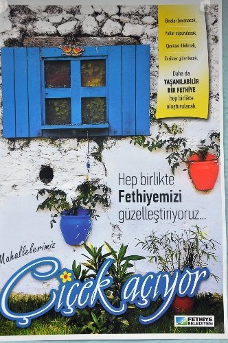 Fethiye'de mahalleler begonvil ve sardunya çiçekleri açacak