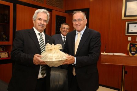 Filistin büyükelçisinden Başkan Güzelbey'e ziyaret