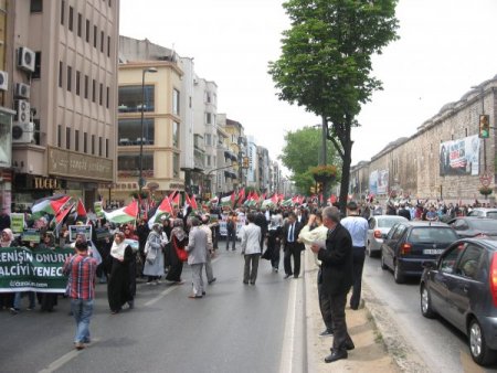 Filistinlilerin Açlık Grevine İstanbul'dan Destek