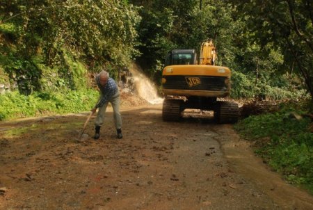 Fındıklı'daki sağanak ve heyelan maddi hasara sebep oldu