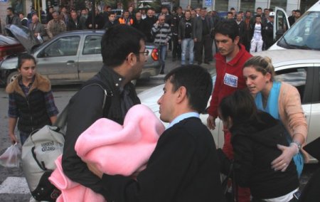 Freni patlayan araç, 4 araca çarparak durabildi