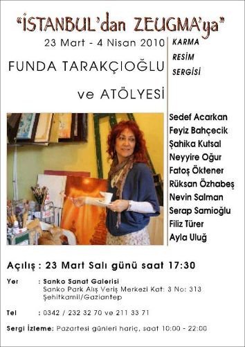 Funda Tarakçıoğlu Atölyesi Sanatçıları, Gaziantep'te Sergi Açacak