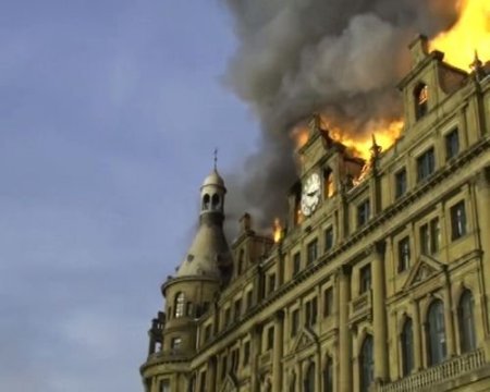 Gar Yangını Amatör Kameraya Böyle Yansıdı