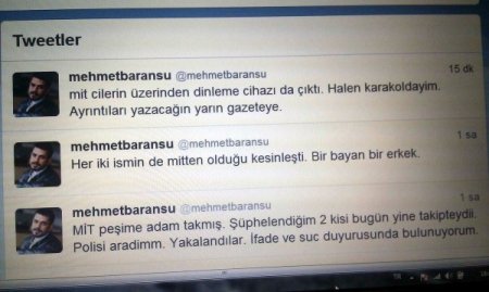 Gazeteci Baransu, Mit'çilerin Takip Ettiğini İleri Sürerek Şikayetçi Oldu