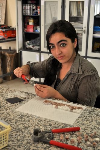 Gaziantep'in Konuk Öğrencileri Mozaiklere İlgi Gösterdi