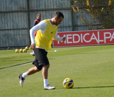 Gaziantepspor'da paralarını alan futbolcular antrenmana çıktı