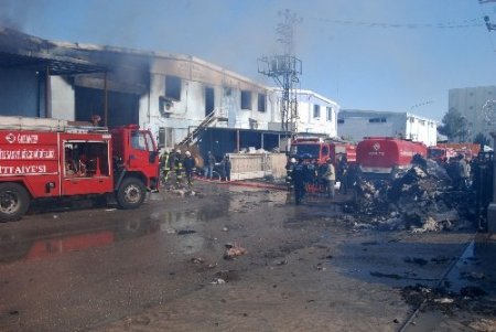 Gaziantep'te iplik fabrikasında yangın çıktı