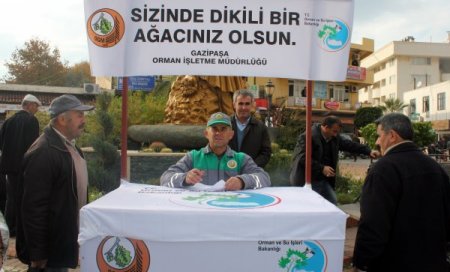 Gazipaşa'da 'Yeni yıla fidan dikerek girelim' kampanyası