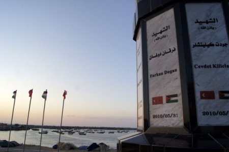 Gazze Limanındaki Mavi Marmara Anıtı