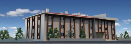 Gelendost’ta öğrenci yurdunun temeli dualarla atıldı