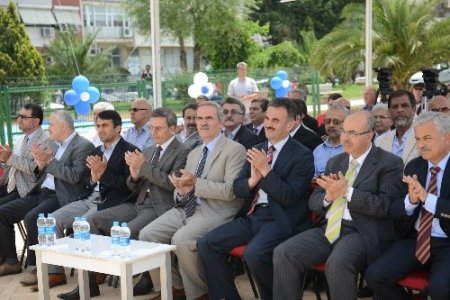 Gemlik'te taşkınlara karşı yaptırılan yağmur suyu terfi istasyonu açıldı