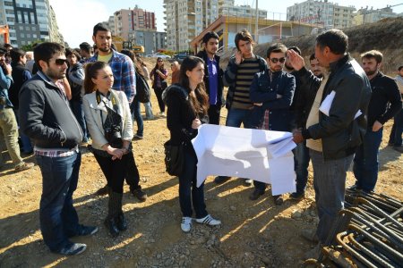 Genç mühendisler tünel inşaatını gezdi