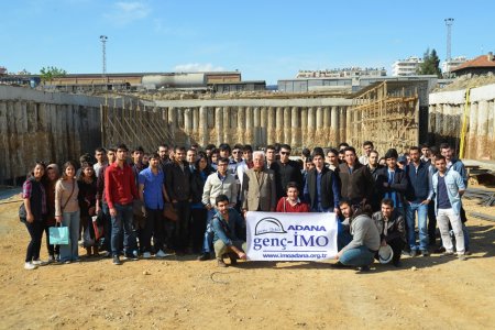 Genç mühendisler tünel inşaatını gezdi