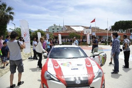 Gençlik kampında gençlerin ralli şovu ilgiyle izlendi