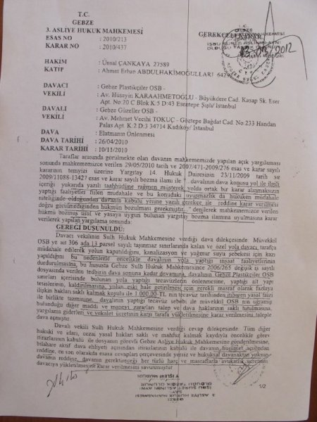 Geposb Başkanı Osman Erkan: Yargı Kararını Uyguluyoruz