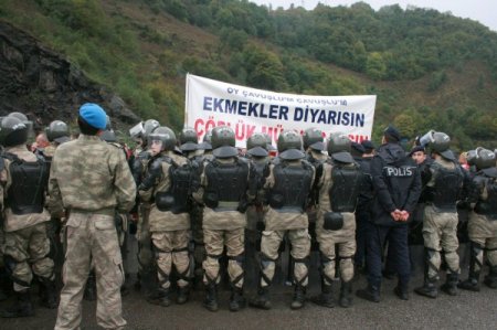 Giresun'da Katı Atık Bertaraf Tesisi protestosu