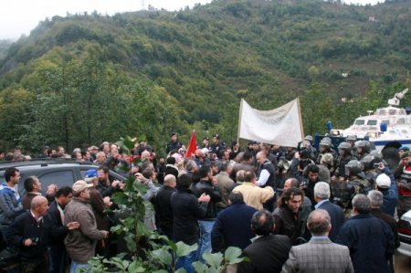 Giresun'da Katı Atık Bertaraf Tesisi protestosu