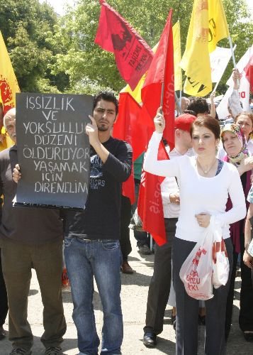 Giresun'da Sendikalar Eylem Yaptı