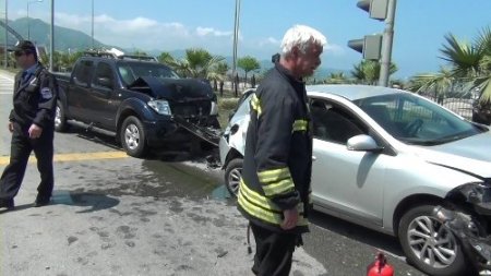 Giresun'da zincirleme trafik kazası