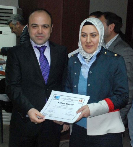 Girişimcilere sertifikaları verildi