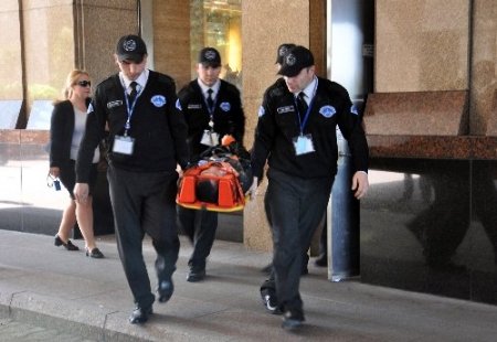 Gökdelendeki tatbikat nefes kesti