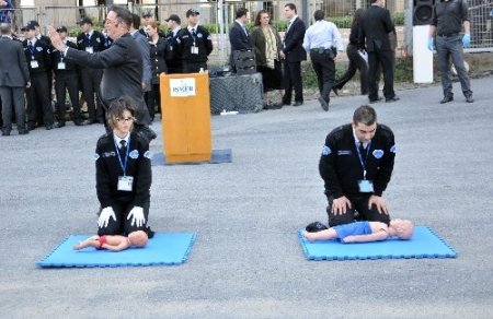 Gökdelendeki tatbikat nefes kesti