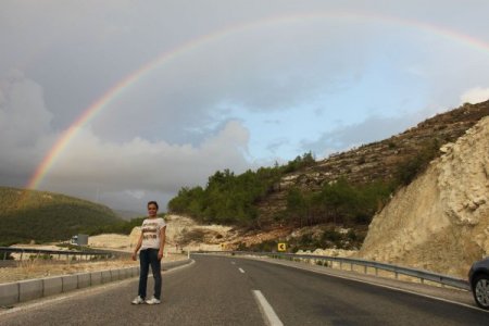 Gökkuşağının büyüleyici güzelliği görenleri hayran bıraktı