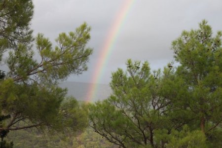 Gökkuşağının büyüleyici güzelliği görenleri hayran bıraktı