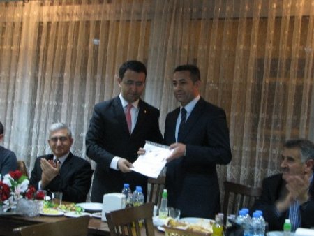 Göle Emniyet Müdürü'ne veda yemeği