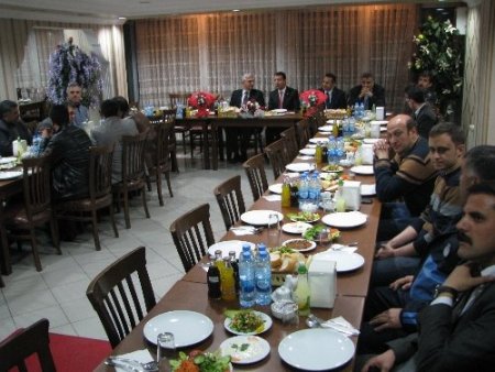 Göle Emniyet Müdürü'ne veda yemeği