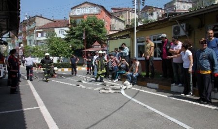 Gönüllü itfaiyeciler yarışarak eğitim alıyor