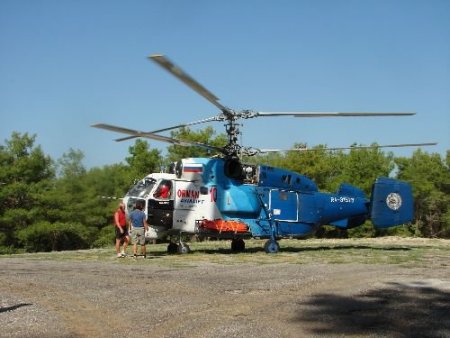 Görev Süresi Dolan Rus Helikopter Ve Ekibi Manavgat'tan Ayrıldı