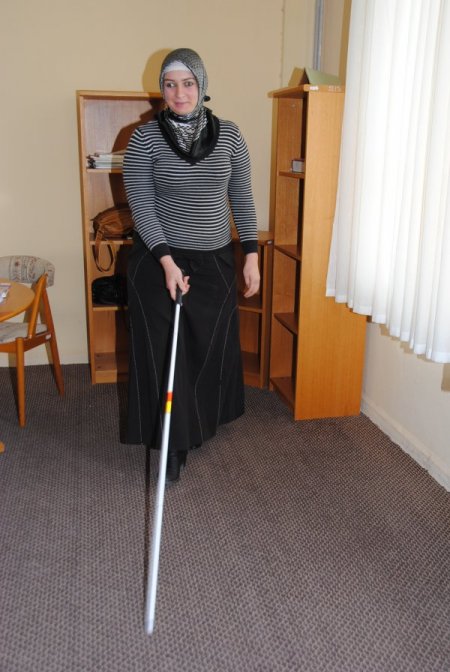 Görme engelli Azime: Hukuk fakültesini kazanarak avukat olmak istiyorum