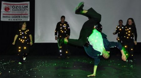 Gösterilerini sunarken elektrik engeline takıldılar