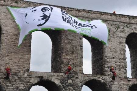 Greenpeace'den Bozdoğan Kemeri'nde santral mesajı